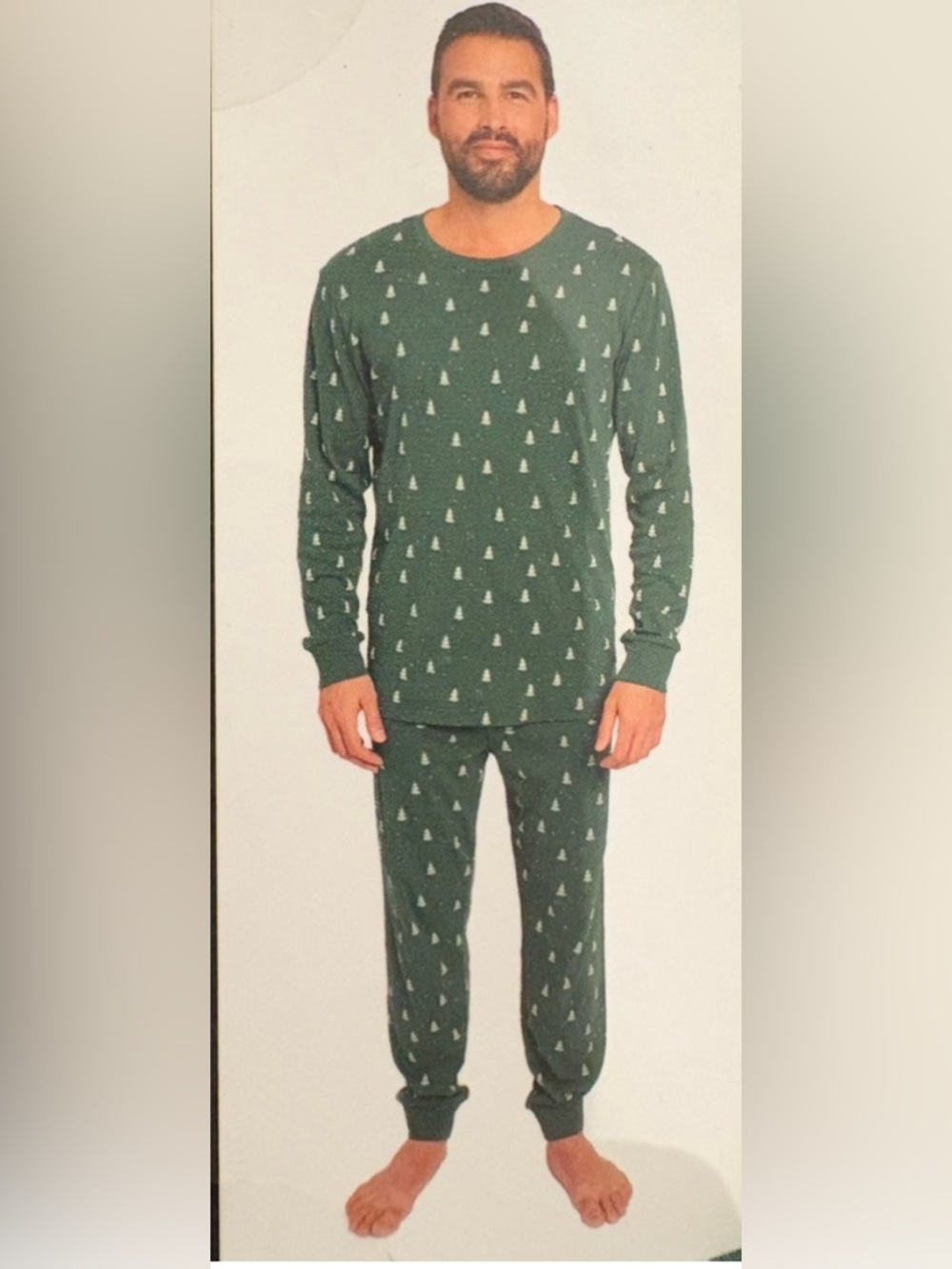 PL by Petit Lem Men's Pyjama Set Green Christmas Tree - XL